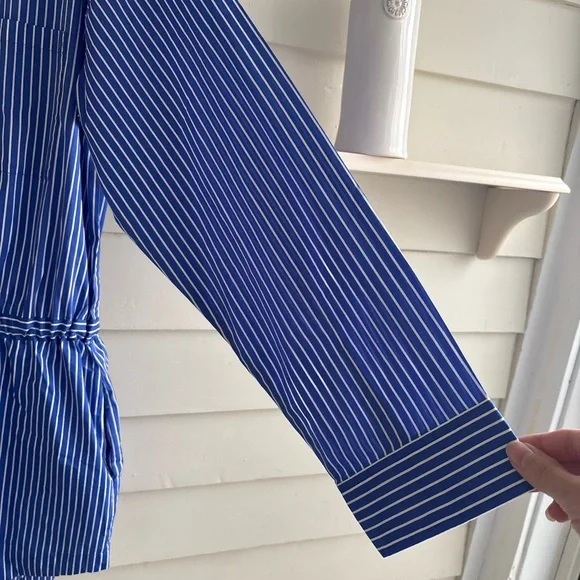 pistola Amelie Ultramarine Striped Shorts Romper One piece. Size Small NWT - Picture 8 of 13